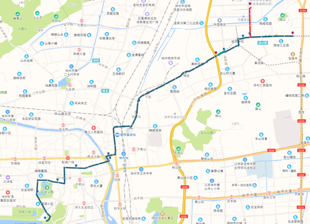 徐州3路公交车路线图图片