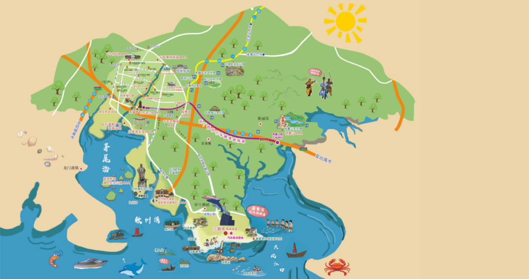 玩转钦南!有这5条精品旅游线路就够了_美食_钦州市_北部湾