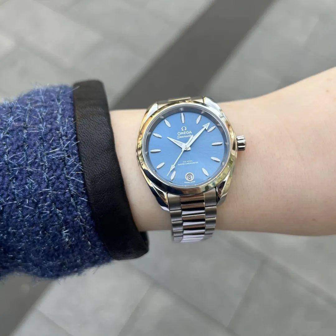 5万多元的欧米茄手表,你敢不敢玩色彩?_terra_aqua_表盘