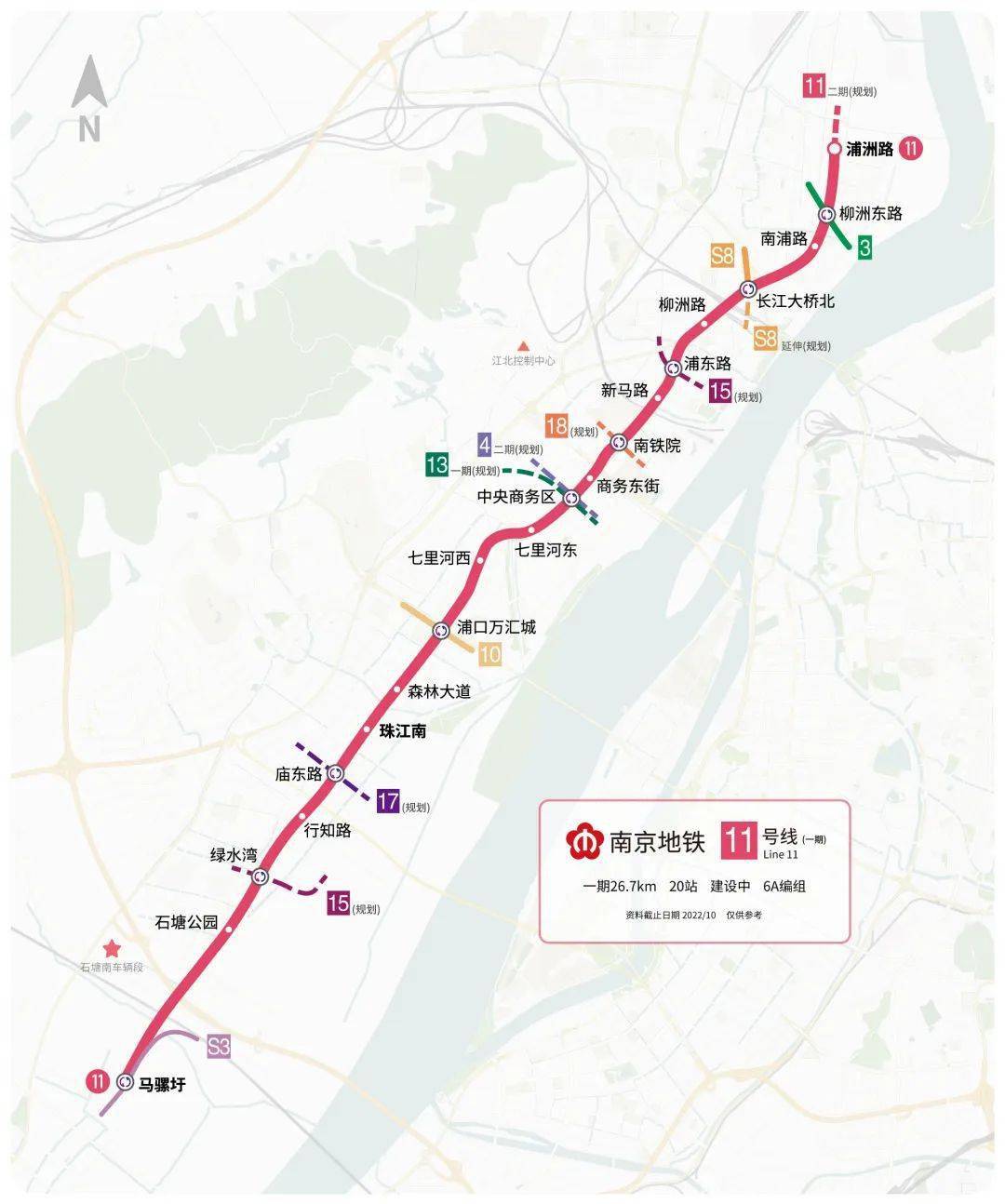 地鐵4號線,5號線,9號線,11號線.最新進展來啦!_南京_線路_車站