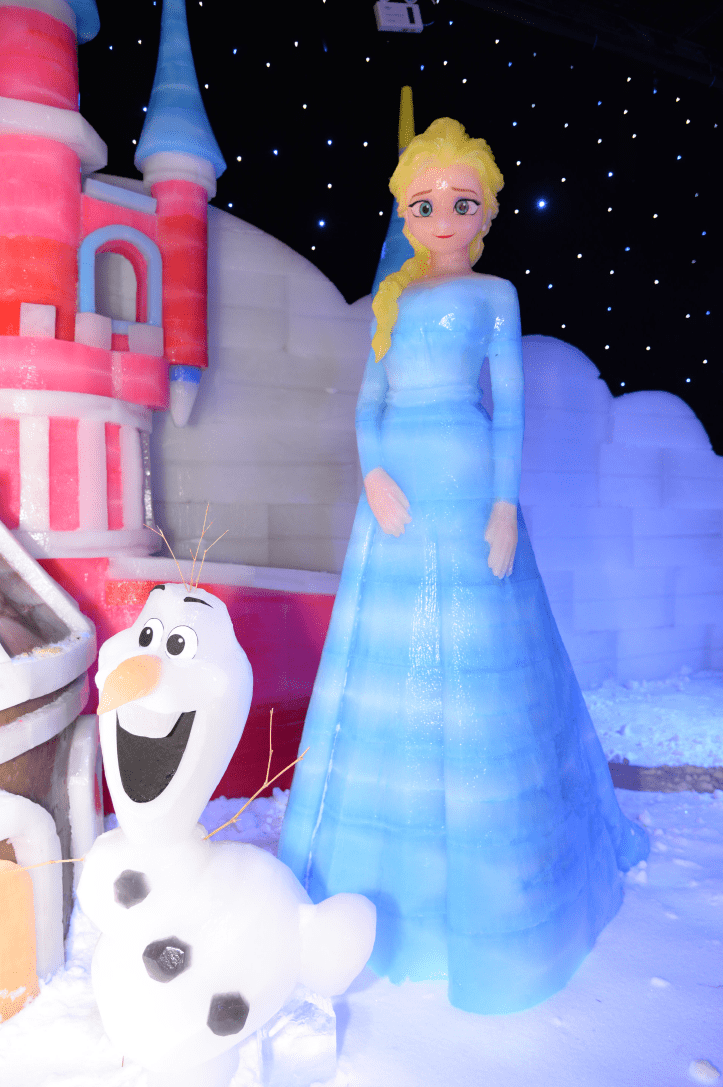 和可可爱爱的雪宝拥有反差性格的艾莎公主像太阳一般的安娜公主里面住