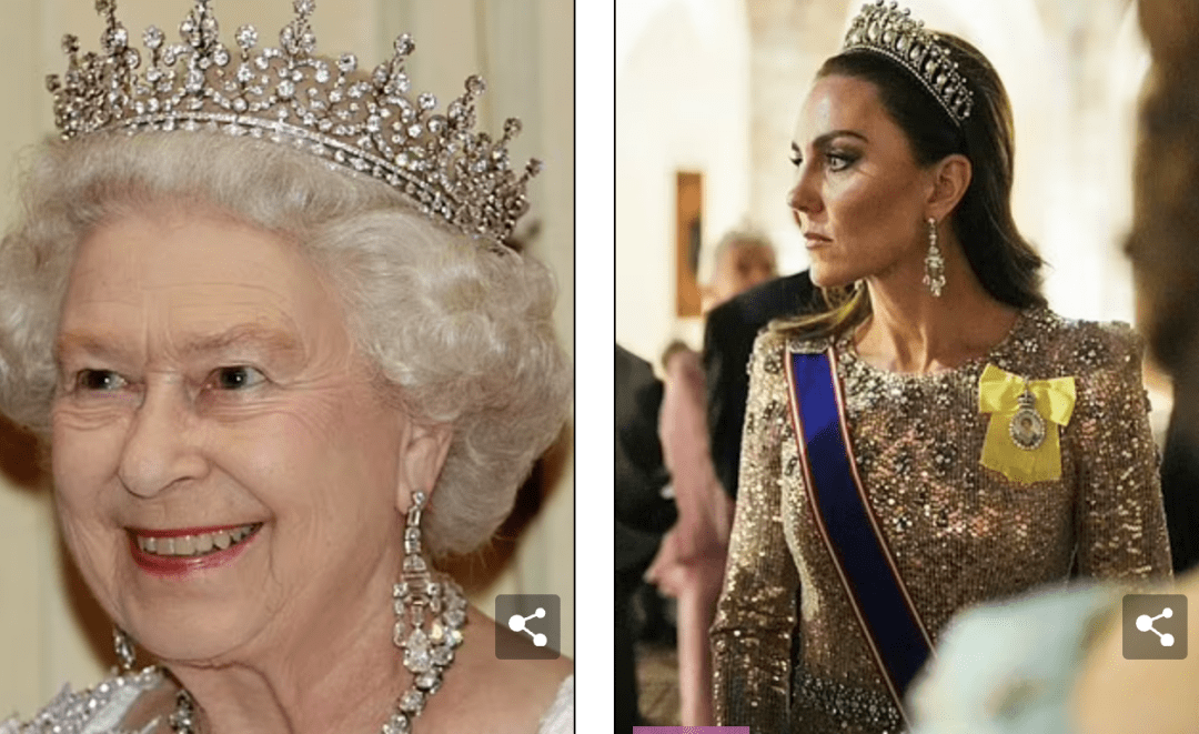 凯特王妃向已故女王致敬:约旦王室婚礼上,佩戴女王珠宝惊艳全场