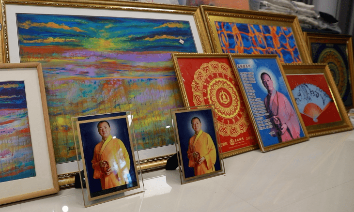 "菩提功"头目狄玉明的画像被抓捕前,孙伟伟对"菩提功"的痴迷已到了