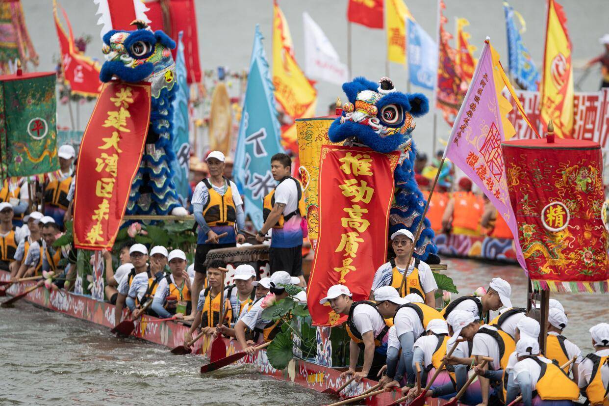 【广州国际龙舟邀请赛】彩龙竞艳各出奇招,龙舟主题精彩纷呈_传统_新