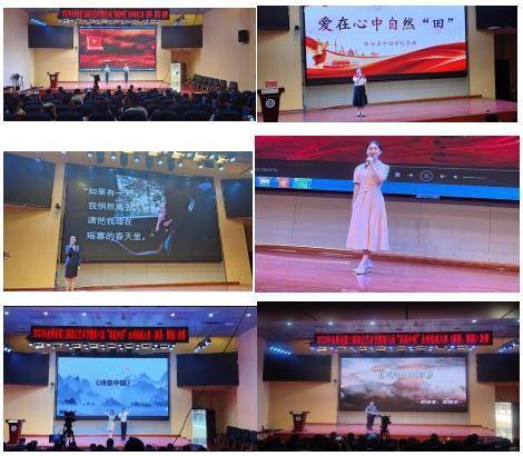 来自江华的选手徐红讲述着"千年瑶寨"桐冲口村第一书