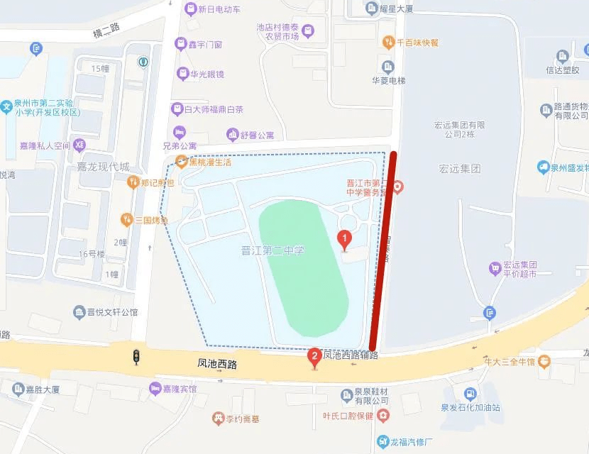 左右滑动查看更多泉州五中桥南校区中考期间将对兴霞路,大华路进入