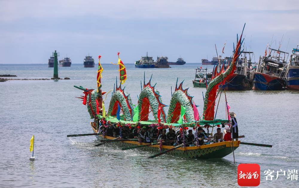 临高新盈渔家赛龙舟欢度端午_活动_新盈镇_李昊