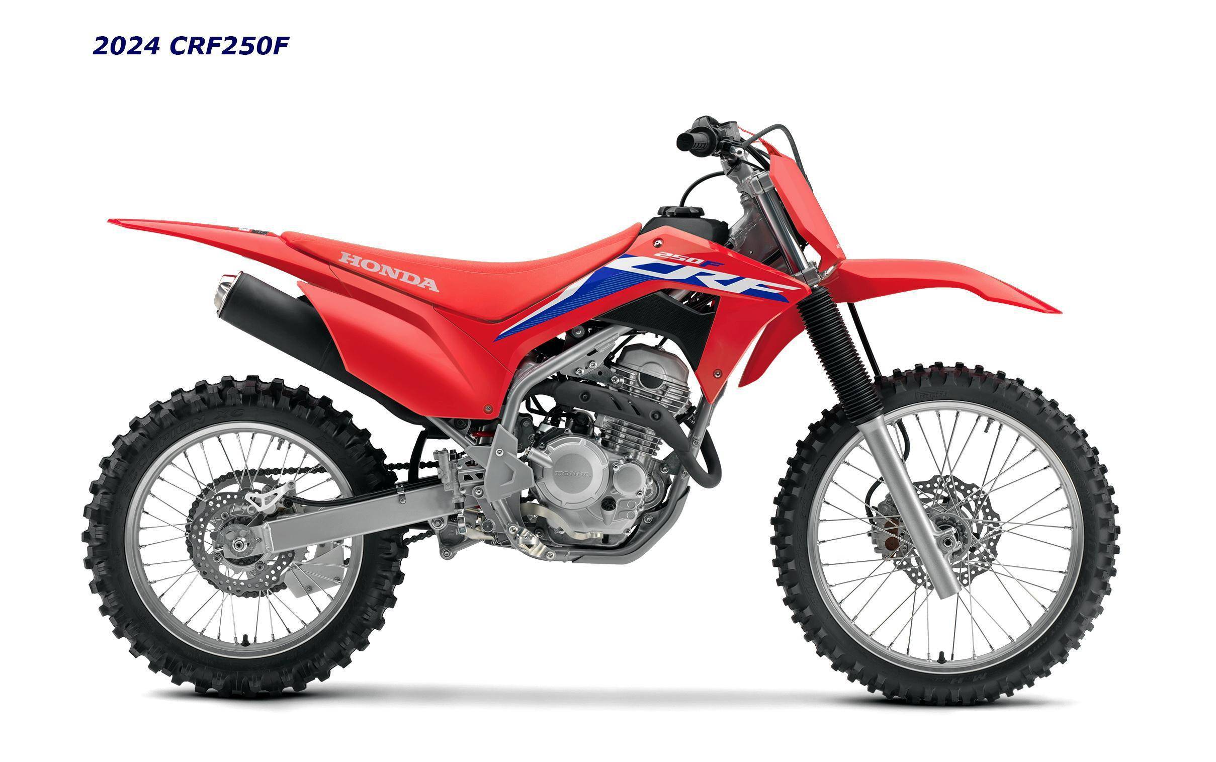 450 系列之外,2024 款的美国版越野赛车还包括了 crf250r,crf250rx