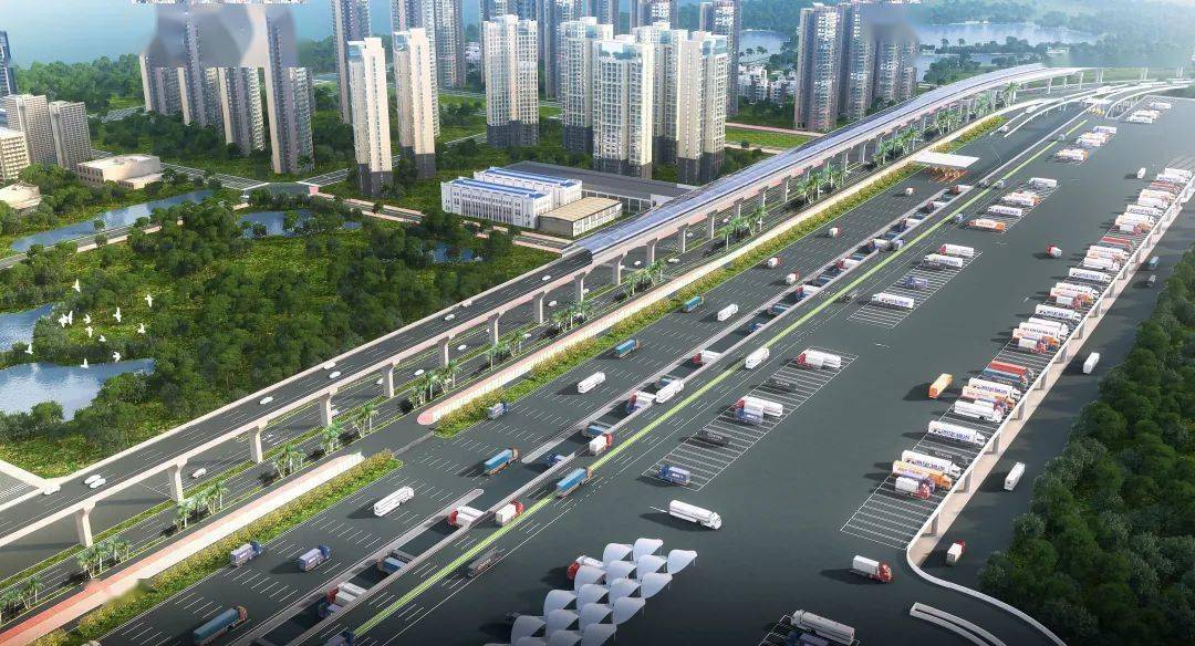 新海港片区"二线口岸"集中查验区专用通道新建工程由