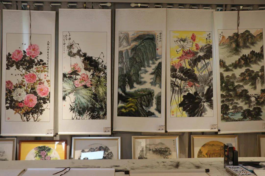 老城街道:开展"庆七一 建新功"书画展_作品_肥城_活动