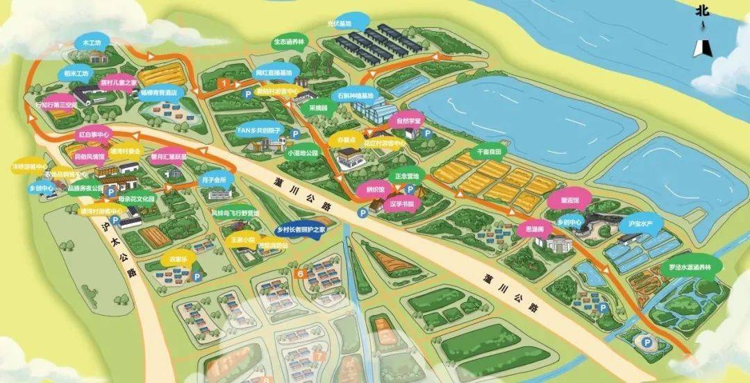 罗泾镇谋划15分钟社区生活圈行动蓝图,划示图出炉→_乡村_设施_塘湾村