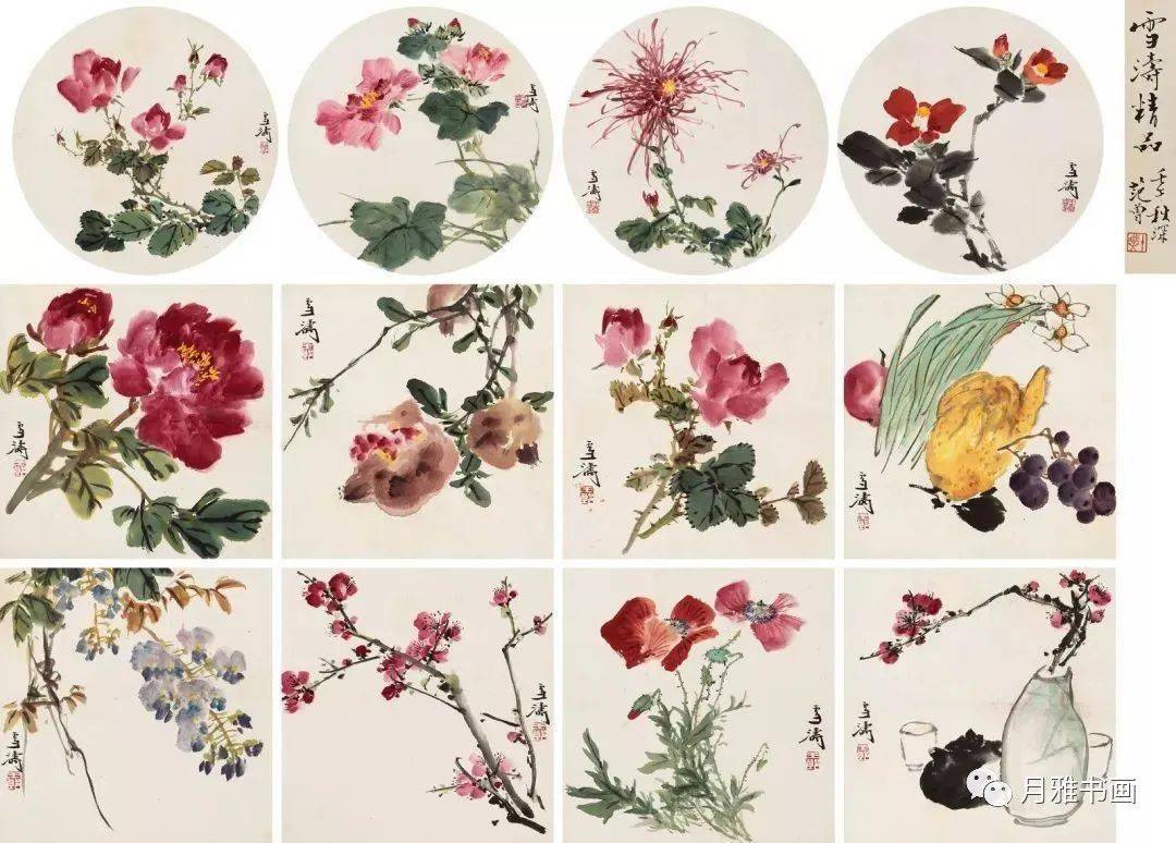 镜心69王雪涛 岁朝清供设色纸本69 立轴69钤印:迟园,王雪涛印
