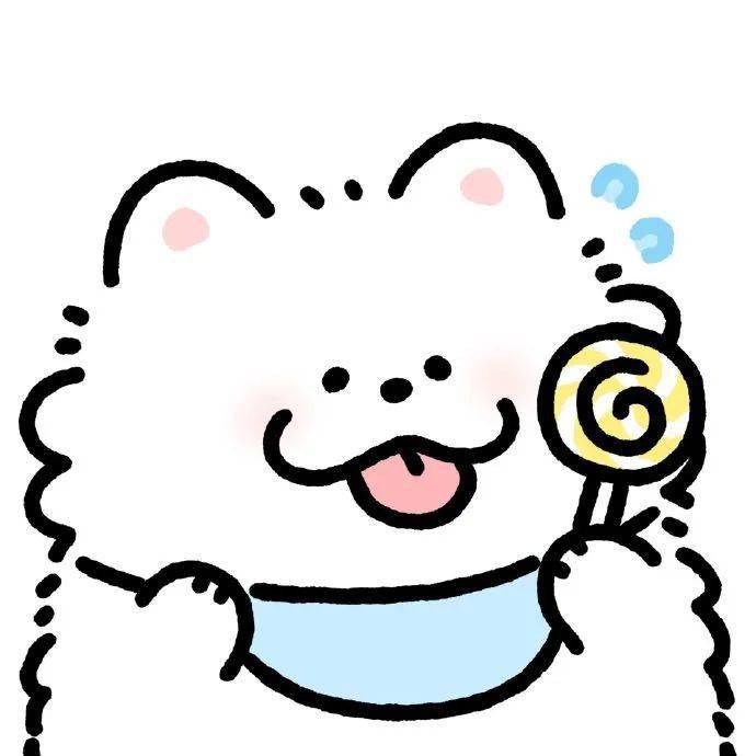 线条狗狗头像,太可爱了吧!