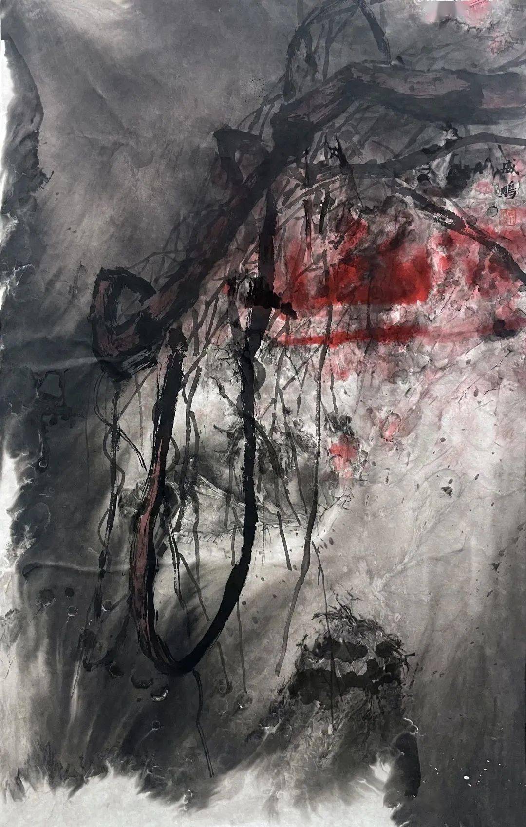 2023年 / 水墨梁剑 /《融和》190cm×190cm / 2022年 / 布面油画刘颖