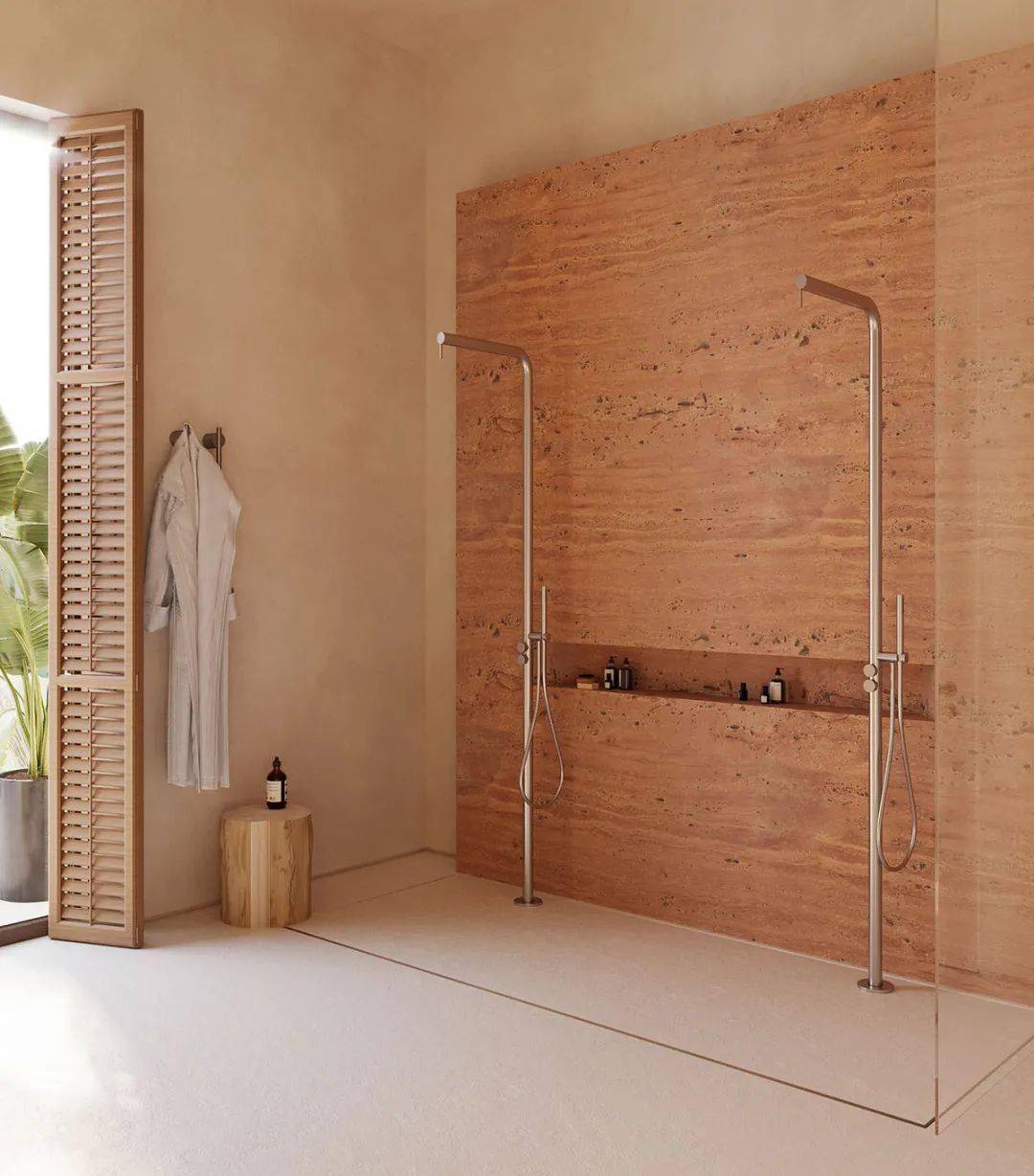 美哭!现代质朴的巴哈马住宅,设有宁静的水庭院_设计_墙壁_装饰