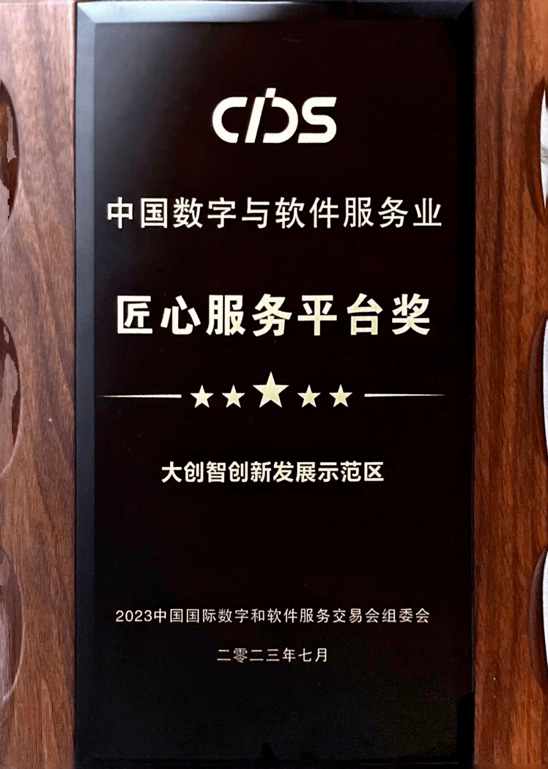 大创智在数交会上获得这一荣誉_数字_服务_企业