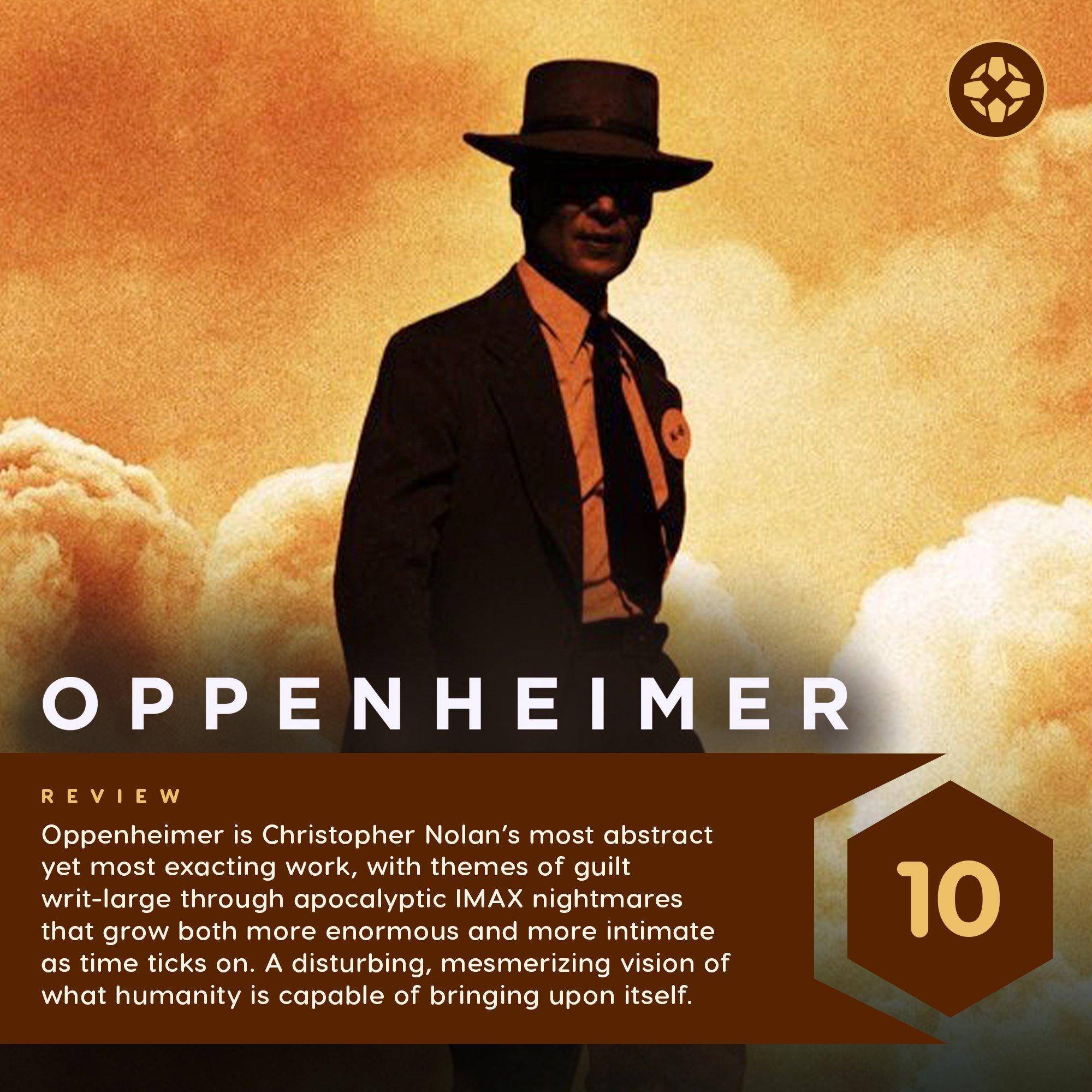 神作!诺兰新片《奥本海默》ign 10分