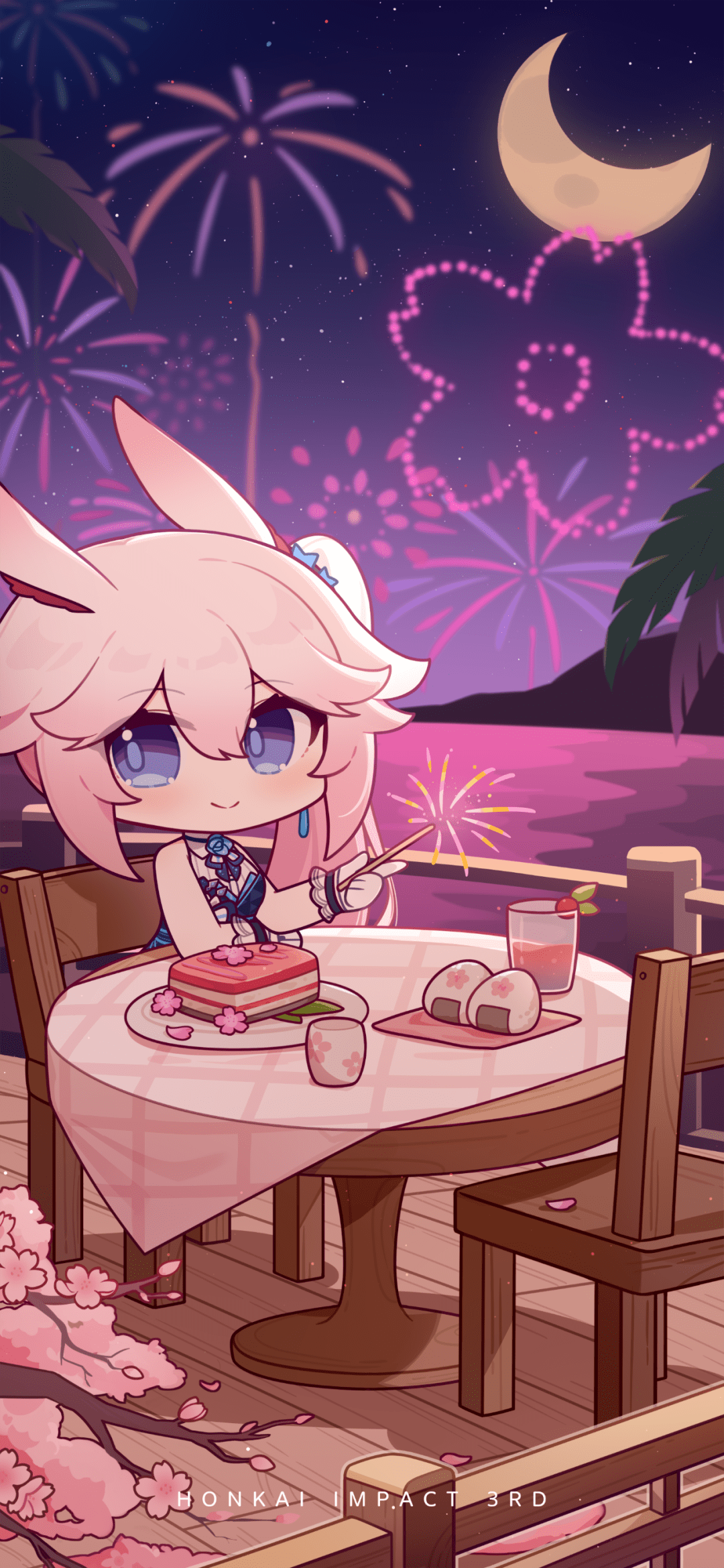 壁纸丨「绮夏微风」八重樱生日专属壁纸分享_联动_夏天_记忆