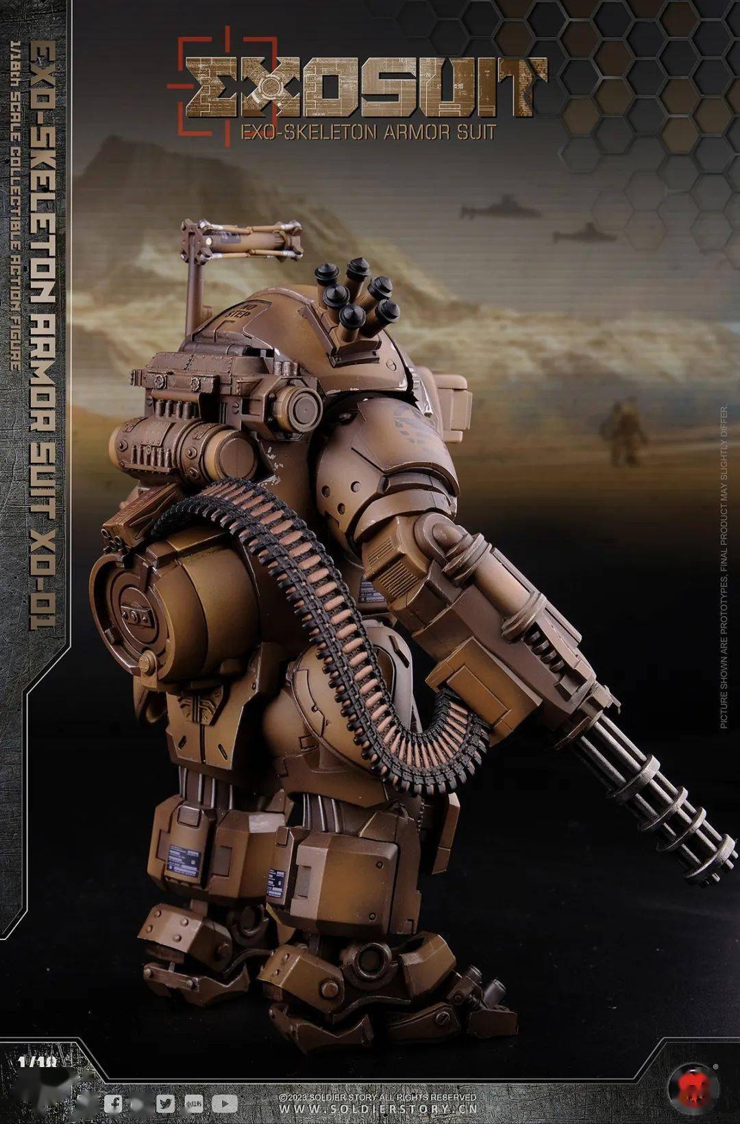 新品预定~ soldierstory 1/18 exo 外骨骼装甲服xo-01 sse001_全身_驾