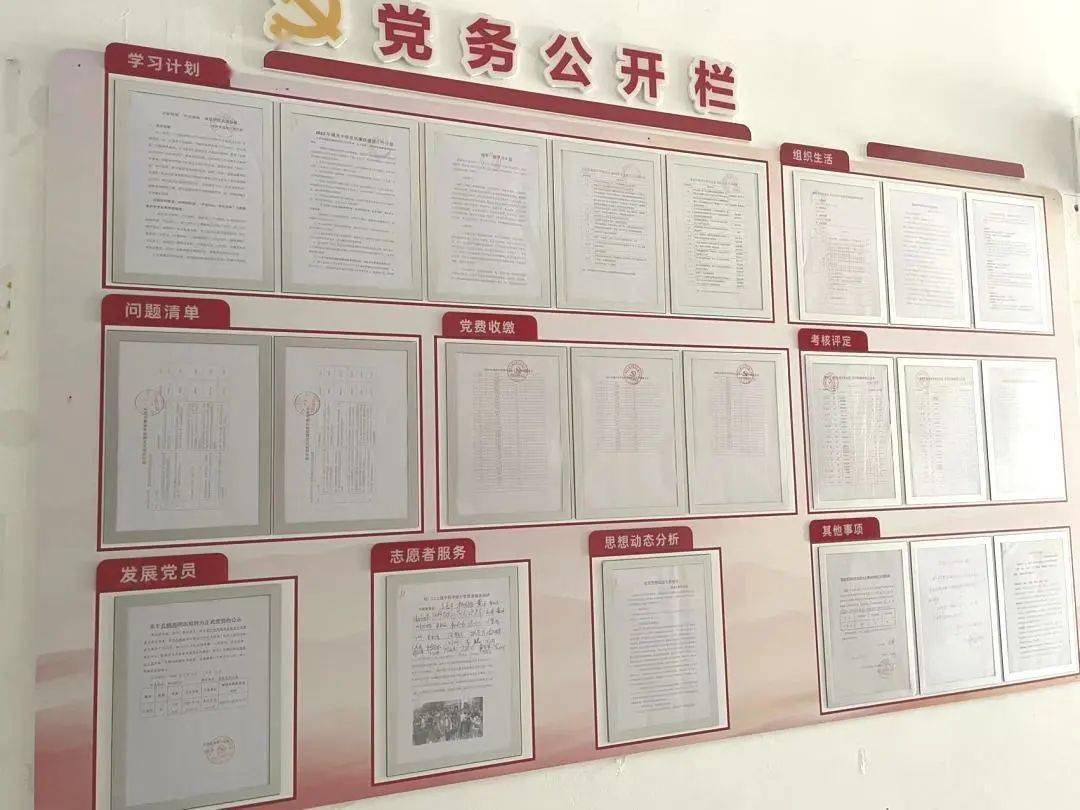 学校设立党务政务公开栏,推动党务,政务公开工作科学化,规范化,制度化
