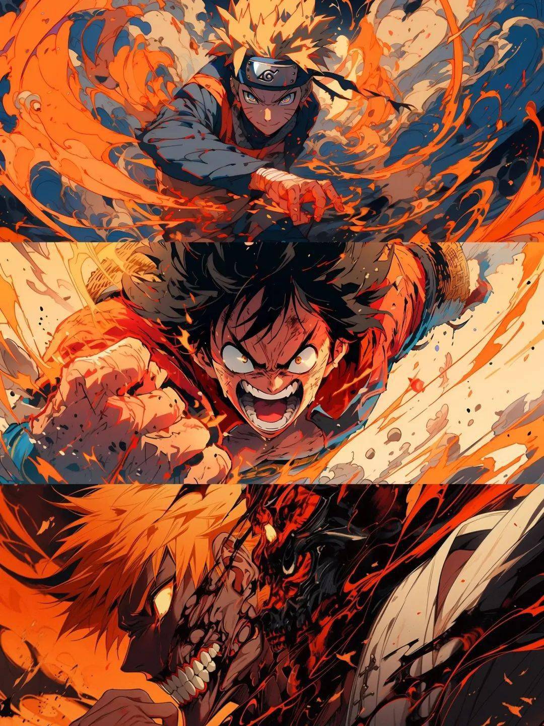 《火影》《死神》《海贼王》三大日漫男主超清超燃手机壁纸_动态_头像