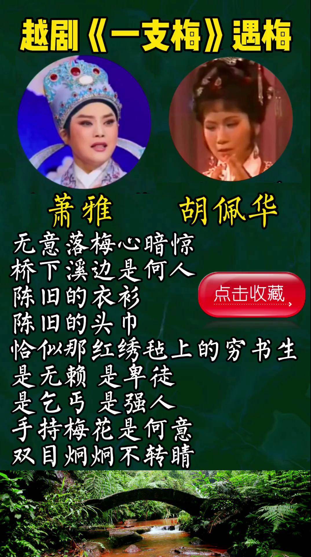 越剧 一支梅-遇梅 萧雅 胡佩华 音配像 弘扬戏曲文化 聆听与支持