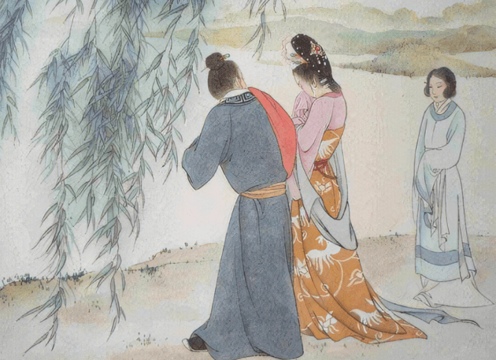 情感和文学的艺术将这种情愫推向高峰,他在《忆秦娥·箫声咽》中写道