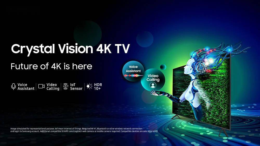 三星海外推出Crystal Vision 4K电视：采用三面窄边框设计 支持4K分辨率