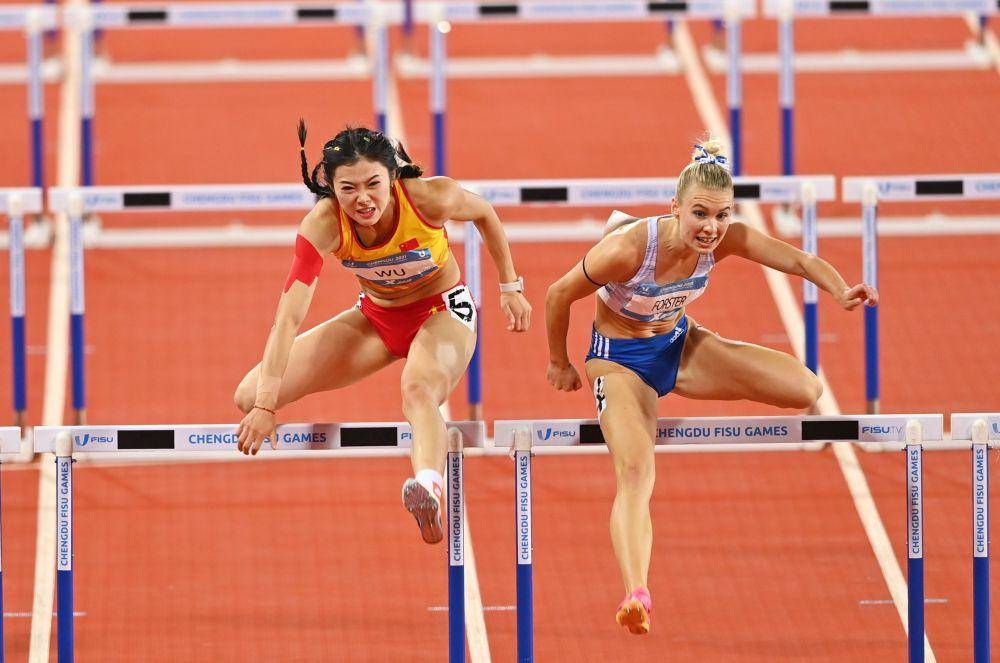 图片新闻|成都大运会田径女子100米栏吴艳妮摘银_决赛_比赛_选手