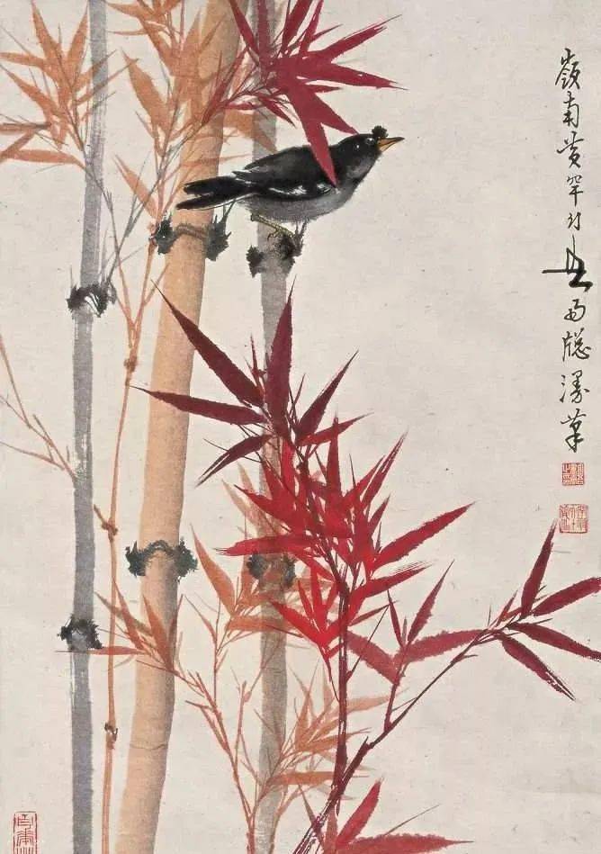 黄幻吾花鸟画欣赏,清新去俗气_作品_国画_创作