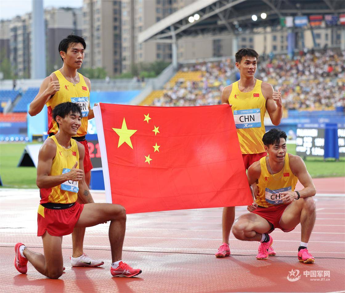 成都大运会|逆袭,中国队夺得男子4x100米接力冠军_比赛_选手_邓智舰