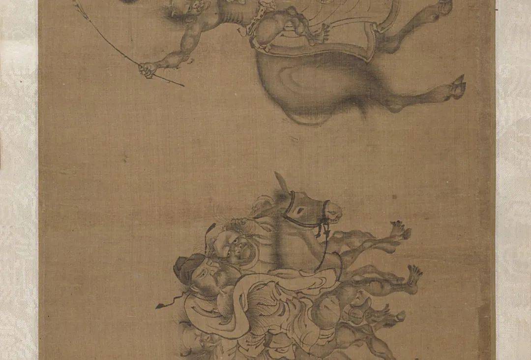 元代《钟馗嫁妹图卷》颜庚 美国大都会艺术博物馆藏