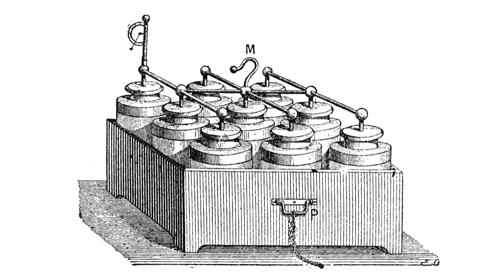 莱顿瓶”的电容器，就是在1746年由莱顿大学的物理学家麦森布罗克发明的。