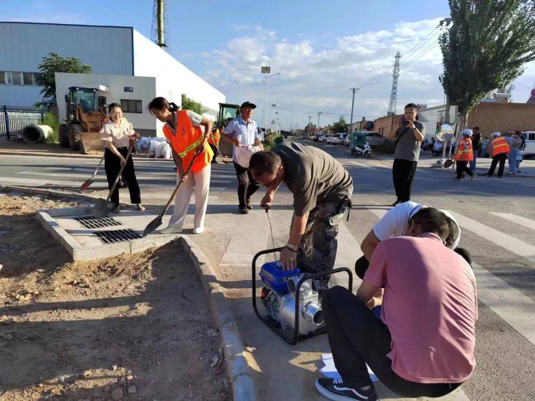 盐池县花马池镇开展防汛演练_应急_抗旱_抢险