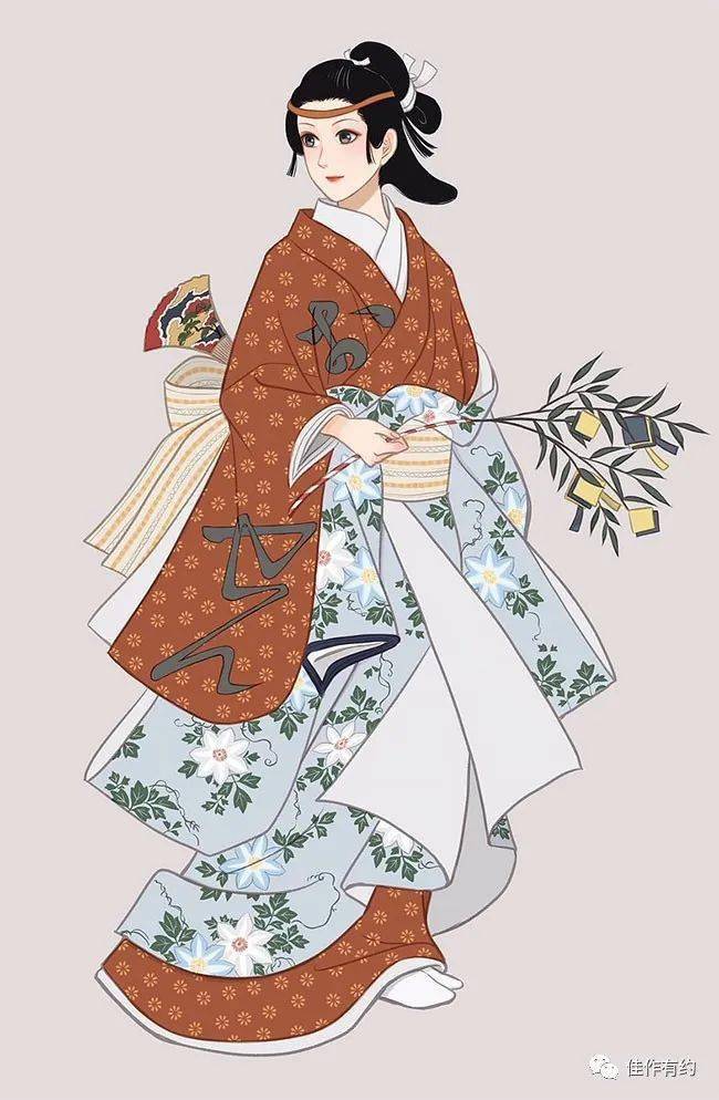 艺术家笔下曼妙的和服仕女
