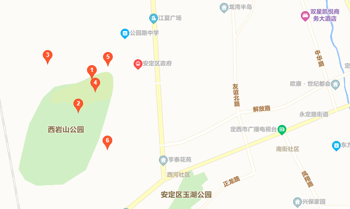 西岩山位于定西市行政中心安定区,是安定区的"主山", 山下就是安定区