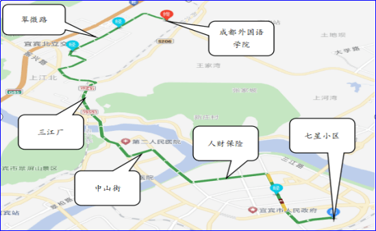 宜宾6路车最新路线图图片