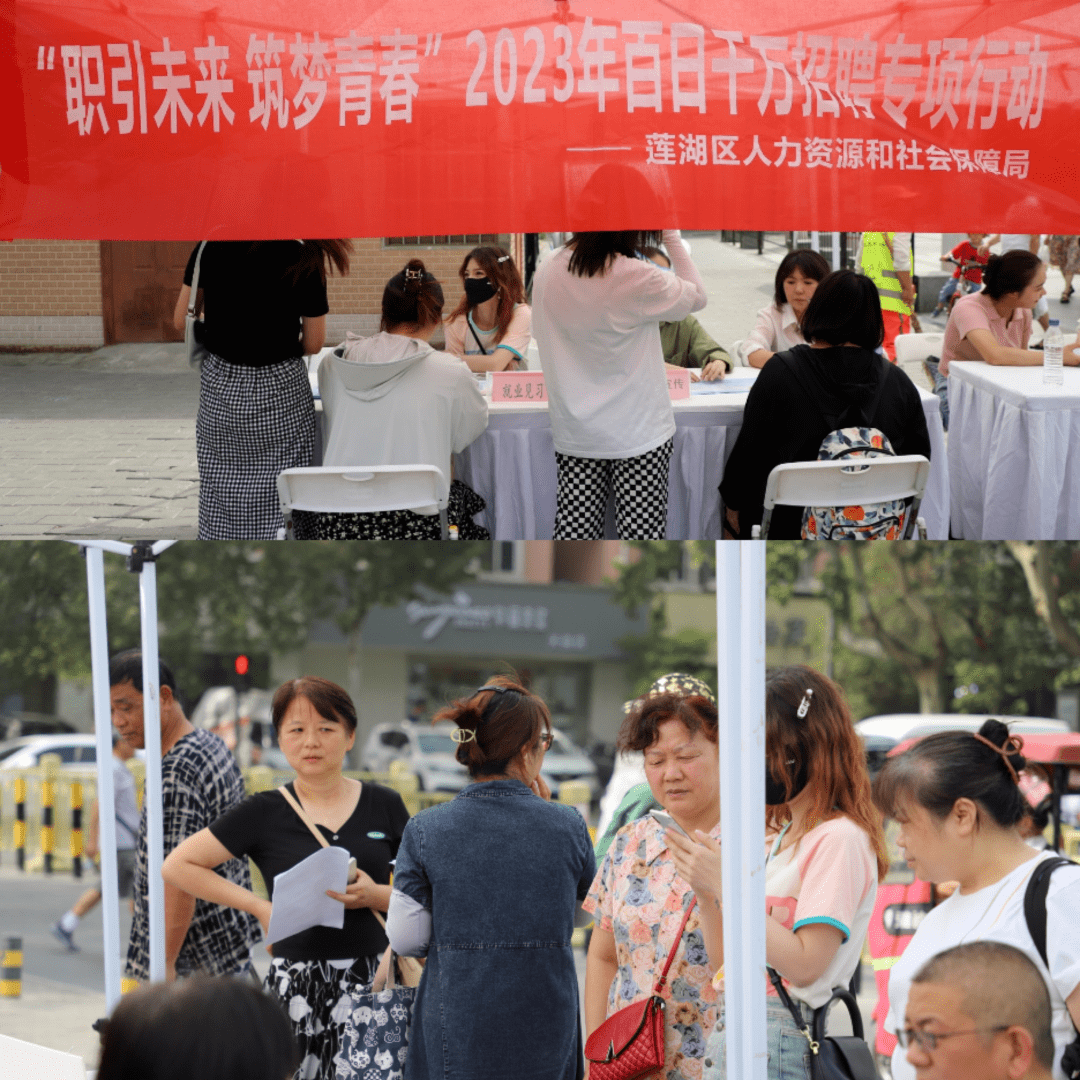 路天朗城市公园西口举办了一场高校毕业生及其他青年群体专场招聘活动