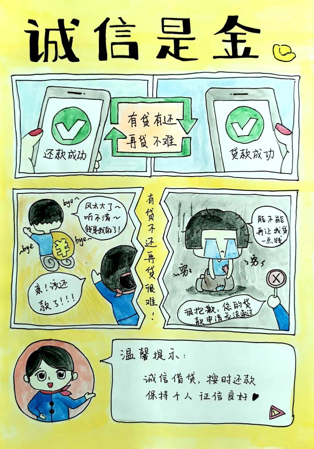 诚信漫画一起来看看下面,请跟着小编的脚步宣传诚信理念,弘扬诚信文化