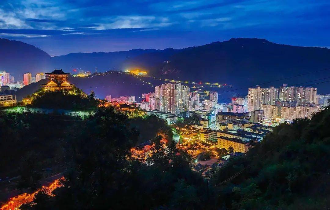 靓图|镇安县:小城夜色多绚丽_倪方海_夜景_县城