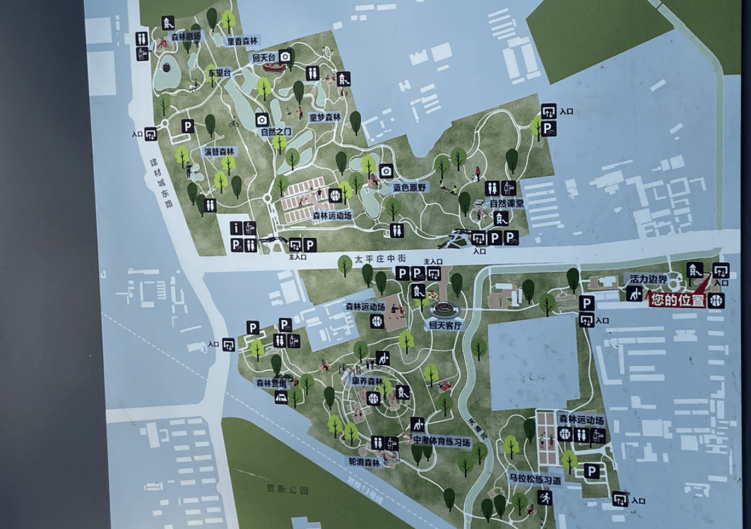 奥北森林公园规划图图片