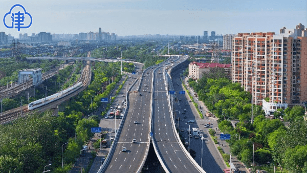 【津云镜头】普济河道立交桥快速路南北主线通车_施工_交通_进行
