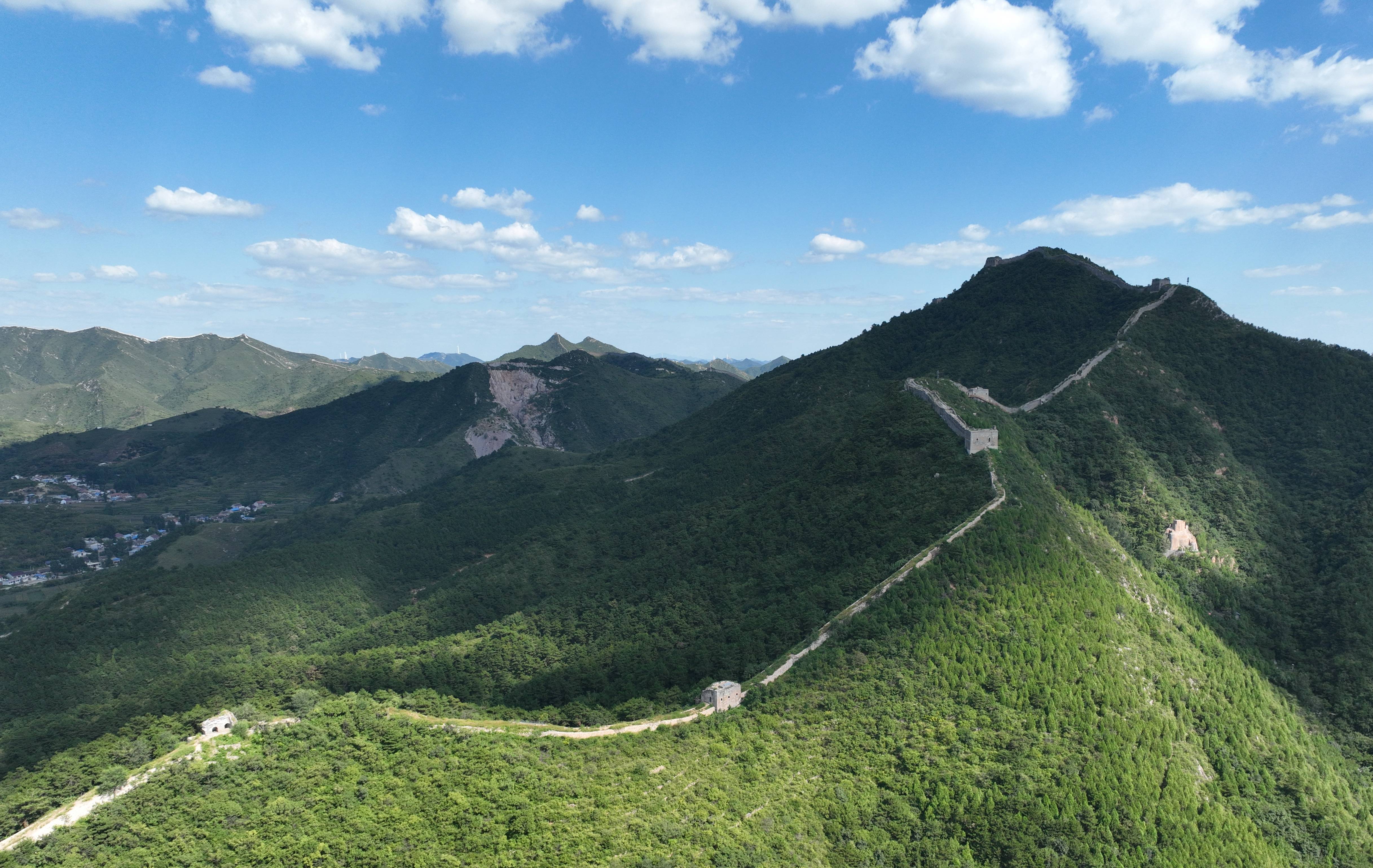 新华社记者 牟宇 摄河北唐山迁西县潘家口长城景色(8月30日摄,无然