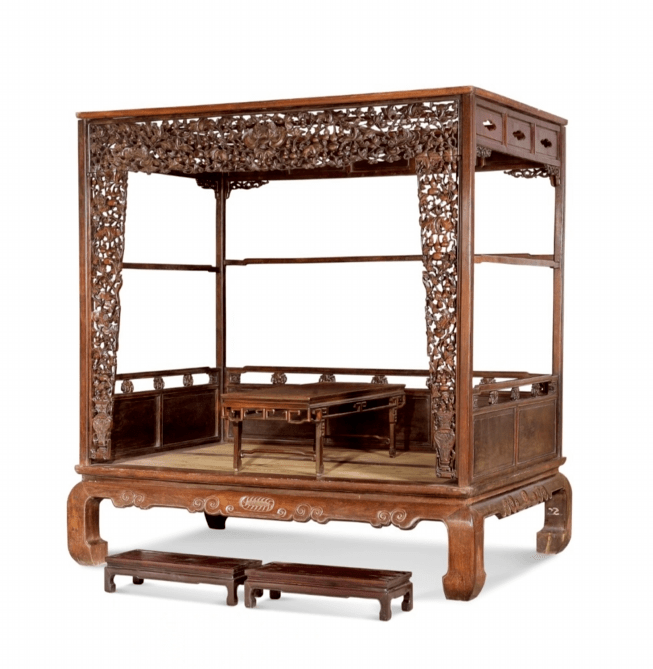 藏风| 中国嘉德三十年所见架子床集珍_cm_黄花梨_成交价