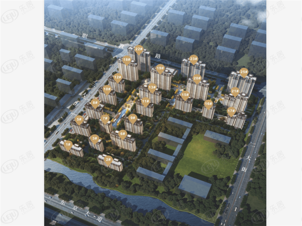 开封市龙亭西湖天胤 户型面积97~183㎡ 起价约7500元/㎡_系统_设计