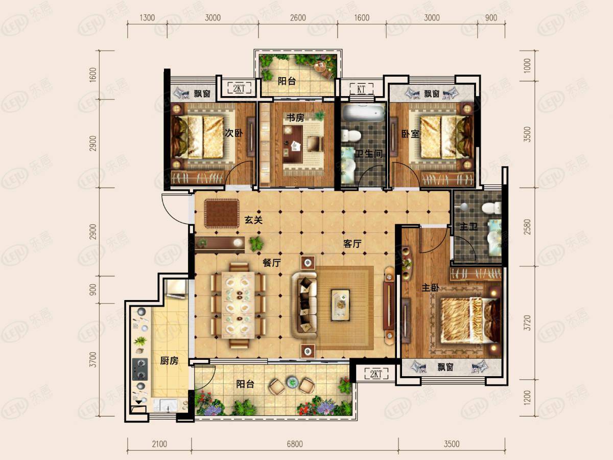 品牌地产 彰泰学府项目信息一手掌握 户型面积98.67~129.