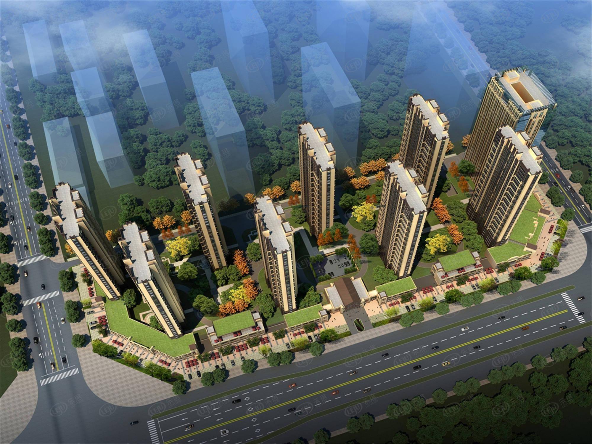 教育便利 光谷未来学府楼盘信息简介 值不值得购买_植被_自然_项目