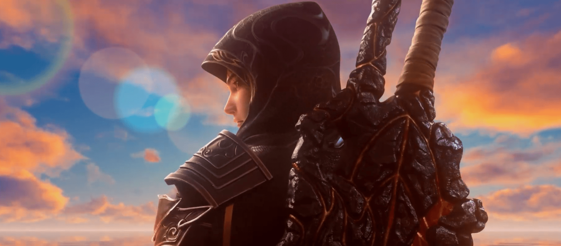 小医仙偷跑画面曝光,玉腿纤腰太性感,半遮脸黑袍造型美哭了_萧炎_官方