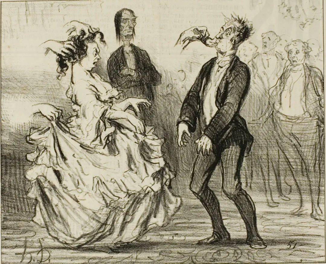 讽刺画大师杜米埃的素描,太牛了_作品_杂志_法国