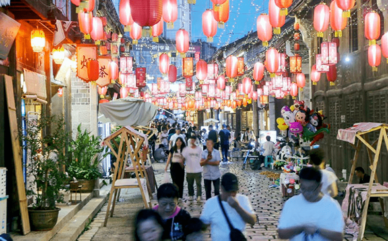 安顺小十字夜市图片